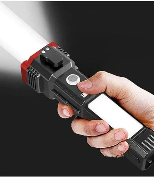 C Type LED Search Light Black ABS Durable