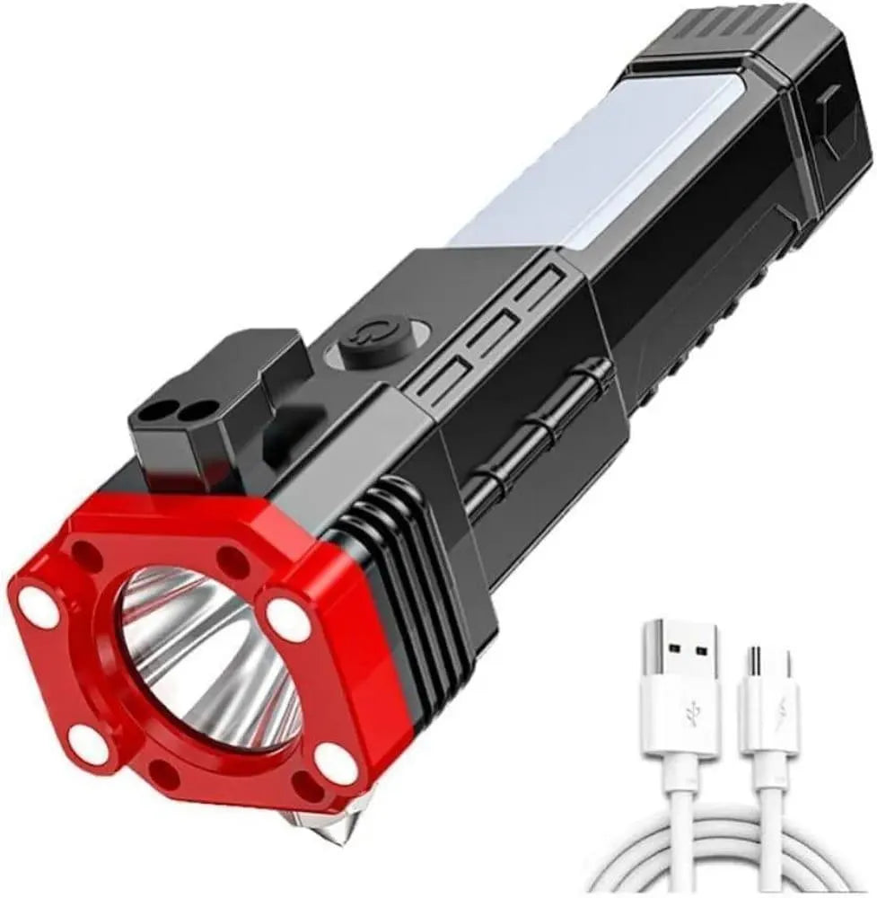 C Type LED Search Light Black ABS Durable
