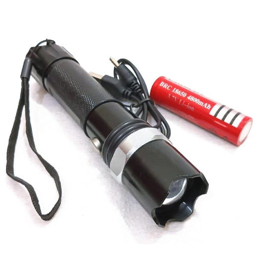 Rechargeable Flashlight with Type-C Charging Port - Essential Camping Gear - 1 Pc